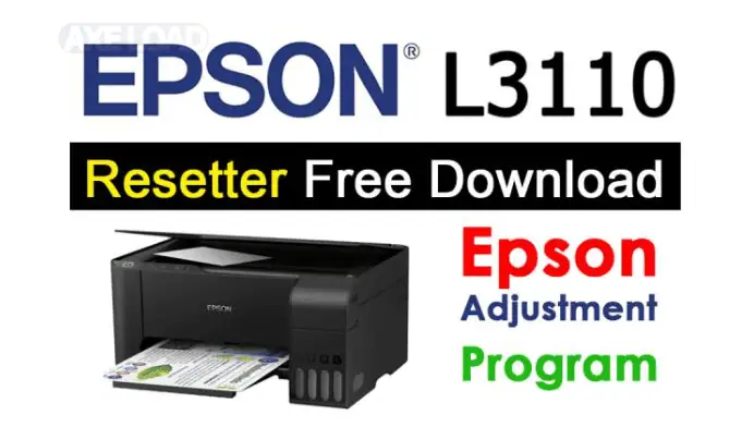 Epson Adjustment Program L3110​ โปรแกรมเคลียร์ซับหมึก
