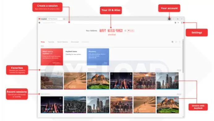 โหลดโปรแกรม AnyDesk ฟรี​
