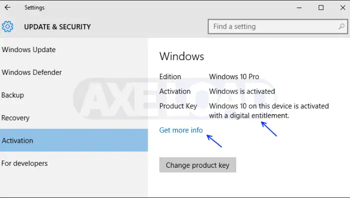 W10 Digital Activation โปรแกรม