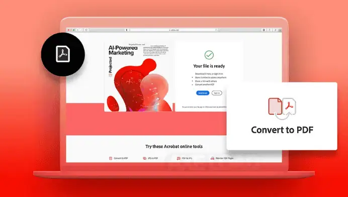โหลดโปรแกรม PDF Adobe Acrobat ฟรี ถาวร​ โปรแกรมแก้ไข PDF
