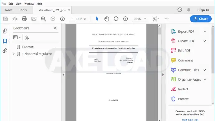 โหลดโปรแกรม PDF Adobe Acrobat ฟรี ถาวร​ โปรแกรมแก้ไข PDF