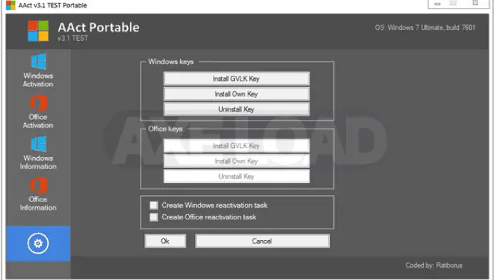 AAct Portable v4.3.2 ทำ Win11 Office2021 เป็นของแท้ถาวร